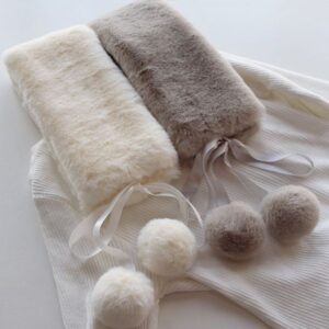 1-734 style bear scarf for students to keep warm in autumn and winter