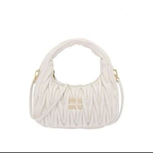 Luxury Womens Miui satchel bag Wander Matelasse underarm hobo with shoulder strap cleo handbags Genuine Leather clutch tote mens Designer pu