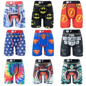 Mens Swimwear Boxer Shorts Quick Dry Cartoon Print Wholesale Comfortable Breathable Swim Trunks Stretchy Athletic Underwear Style for Summer Underwear Beachwear