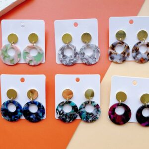 1-327 Layered earrings for women, fashionable and simple, face-slimming earrings