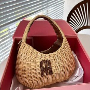 2025 Raffias Straw Bags Designer Beach handbag Women plaited Shoulders Lady Underarm High quality Crossbody woven tote bag Fashion Clutch purse Vegetable basket