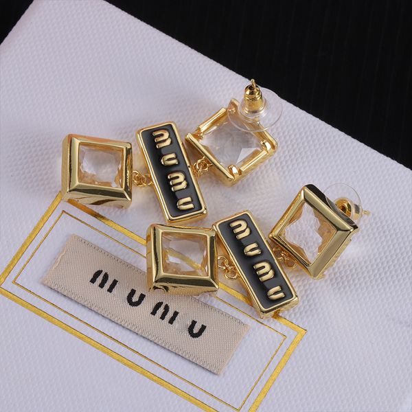 Designer Gold Stud for Womens Pendants Geometric Sier Charm Jewelry Fashion Ear Studs Hoop Earring Woman Designers Earrings Gift