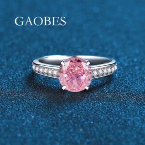 925 Sterling Silver High-Carbon Diamond Ring with Pink, Yellow, and Blue Waterdrop Cut Gemstones, Luxury Fashion Engagement Ring for Women