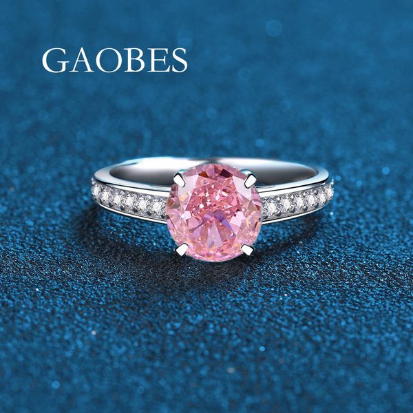 925 Sterling Silver High-Carbon Diamond Ring with Pink, Yellow, and Blue Waterdrop Cut Gemstones, Luxury Fashion Engagement Ring for Women