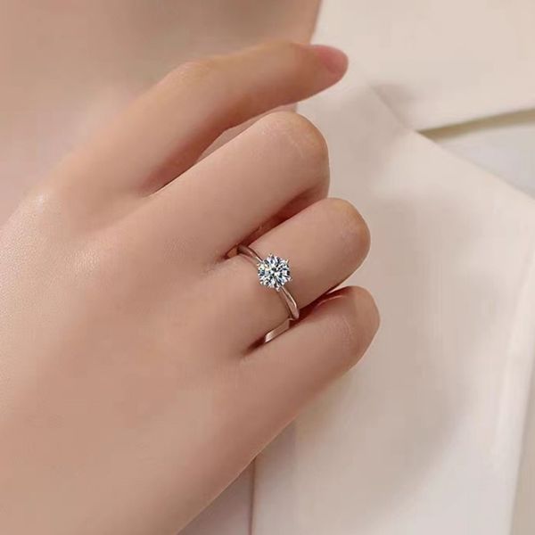 Highly Sought After Womens Bridal Band Featuring Premium Quality Hearts and Arrows Cut Design