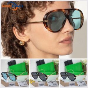 designer sunglasses for women luxury quality Metal unique mirror legs classic brand glasses Outdoor fashion men Acetate Pilots with Signature Droplet Shaped