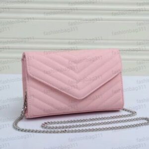 Designer bag sac luxe handbag Envelope handbag Luxury Bags caviar leather small square bag women's crossbody bag chain bag mini bag black red white Shoulder bags