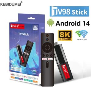 TV98 ATV Smart TV Stick Android 14 H618 24G 5G Wifi Supports OTA 8K Media Player Receiver BT50 2GB 16GB Voice Remote Control Box 241007