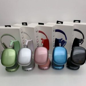 P9 Pro Max pro max noise cancelling bluetooth headphones Wireless Bluetooth magnetic headphone ear Black white cushions
