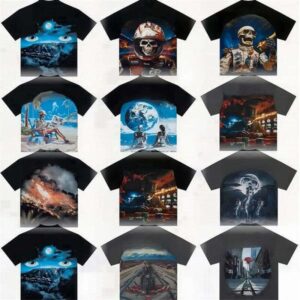 graphic tee t shirt tops designer mens clothes tshirt tshirts shirts for men cotton t-shirt crew neck short sleeve letter printed breathable red shirt godspeed shirt