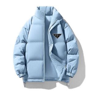 GG-P-R-A Correct Brand Style Luxury Designer Men Down Jackets Outwears Women Winter Cotton Padded Clothes Warm Thicken Zipper Down Coats Overcoat