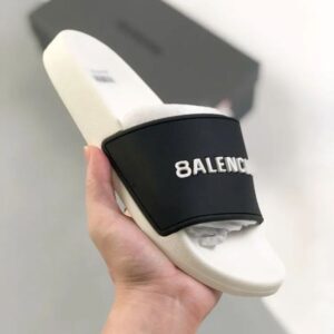 designer Sandals slippers slides men's classic letters black white black and white color matching women's and men's slippers 001