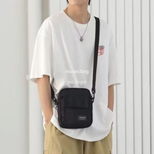 Men's bag Crossbody bag fashion mini men's backpack Fashion small bag men's lightweight tooling simple shoulder bag casual satchel bag