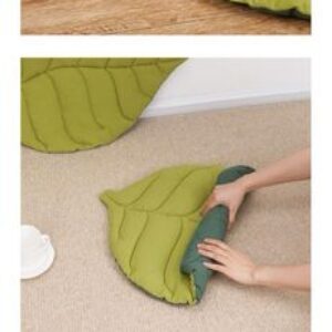 Cat Bed Mats Soft Cotton Leaf Shaped Kitten Cat Puppy Dog Bed Mat Sleep Blanket Home Pets Double Sided Pad Floor Rugs Washable