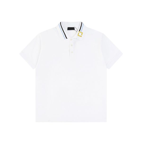 Polos Designer Shirt Short Sleeve Embroidered Business Leisure Comfortable Casual Cotton Designer Elegant Polos Lapel