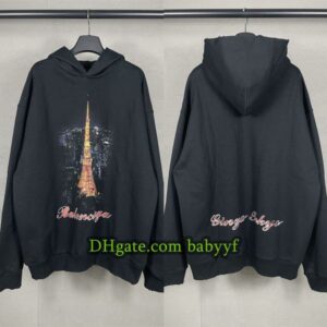 Men hoodie designer hoodie High quality Sweatshirt Premium Hoodie Streetwear Old retro style Flocking letters Men Plus size hoodie Fashion pullover 8933 sweater