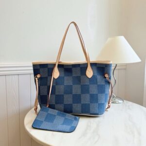 Designer Tote Bag Women's handbag Large capacity leather shoulder Shopping New Denim handbags outdoor purse travel bag 12A Quality