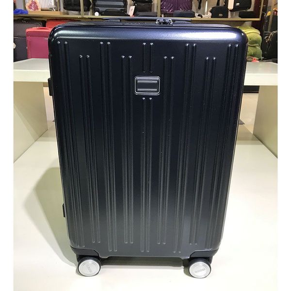 Designer Suitcases Luggage Smooth shiny surface AAA Travel Wheels Boarding 21 inches Men Trolley Rolling Bag High Quality Metal