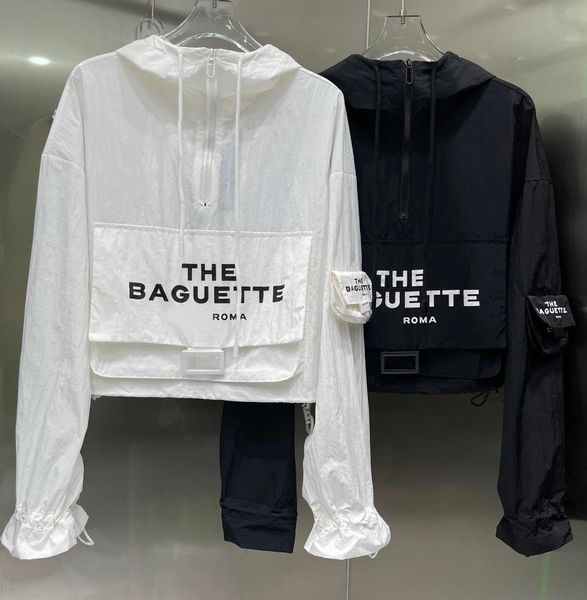 Sunscreen Clothing Designer Long Sleeve T-shirt Women's Sweatshirt Top Hoodie Fashion Letter Pattern Thin Coat Short Women's Clothing