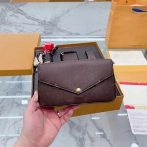 Women's box bag designer shoulder bag fashion 5 bags luxury purse silk scarf new handbag