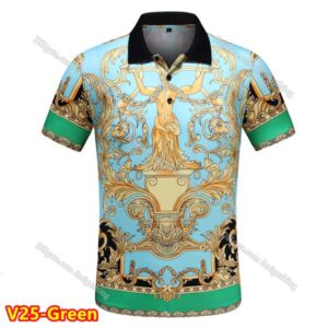 Embroidered Floral Designer Mens T Shirt Cotton Material Classic Plaid Stripe Top Soft Breathable Fabric Asian Size Comfortable Fit