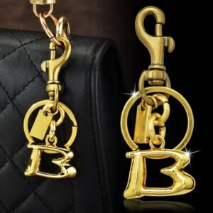 Elegant Letter Keychains for Cars Unisex Luxury Car Accessories