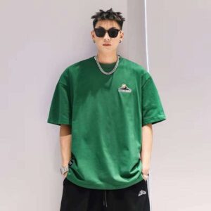 Embroidered Letter 100% Cotton 240g Fashion New Short Sleeve Men's Crew Neck T-Shirt