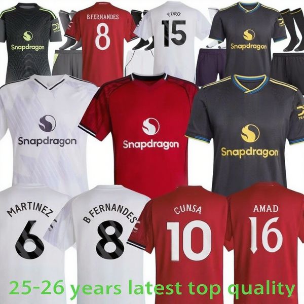 25 26 Cunha soccer jerseys CANTONA 7 Player ANTONY ERIKSEN Man B.FERNANDES SESKO 30 football shirt 2025 2026 CASEMIRO Elanga GARNACHO MOUNT MARTINEZ HOJLUND