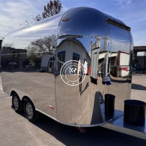 Street Fast Food Trailer Fully Equipped Popular Street Restaurant Mobile Hot Dog Ice Cream Food Cart With Full Kitchen