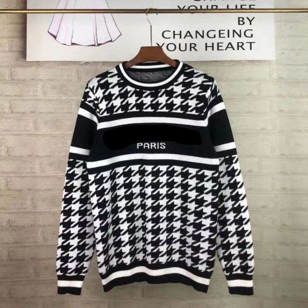 Fall 2025 European high-end customized women's new high-quality casual sweater letter vintage thickened warm sweater sweater top S M L XL BFG2501086
