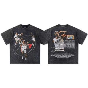 2025 Spring/Summer Series Iverson American Heavyweight 210g Washed Cotton Casual Fashion Unisex T-Shirt