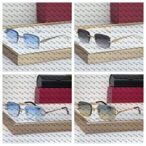 Designer SunGlasses Women's sunglasse Diamond Cut Sunglasses Men And Women Stylish Wire C Luxury Designer Driving Shades Outdoor Ornamental