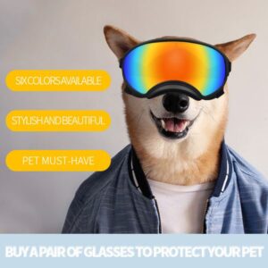 Pet Protective Glasses Original Appearance Design Outdoor Sports M Size/large Dog Sunglasses Anti Uv transparent/Sliver lens Goggles