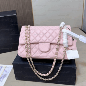 Pink Designer bags Luxury Bag sling bag Caviar Style Flap Leather Handbags Chain bag Shoulder Bag sac de luxe small square bag women's crossbody bag clutch bag