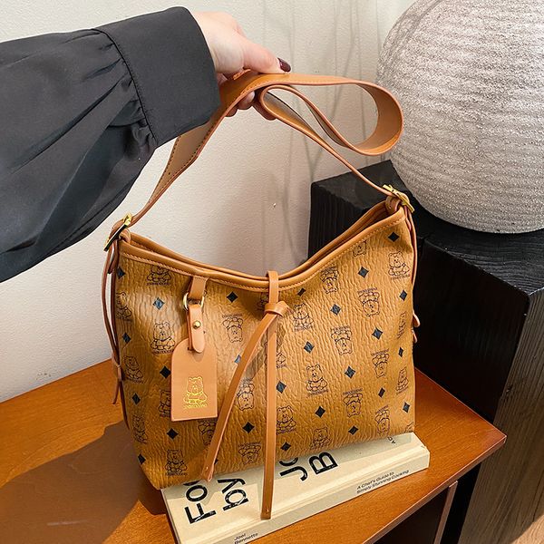 Tote Ladies large capacity underarm stylish atmosphere commuter shoulder bag casual everything 2025