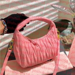 2025 Women's pink Designer Cleo bag satchel tote Wander Matelasse underarm hobo Genuine Leather with shoulder strap clutch