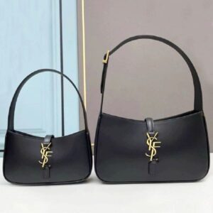 Designer Bag Luxury l15a7 Shoulder Bags Black Leather Vintage Hobo Bag with Gold-tone Luxury Crossbody for Women Purses Classics Wallet Versatile Mini Underarm Bag