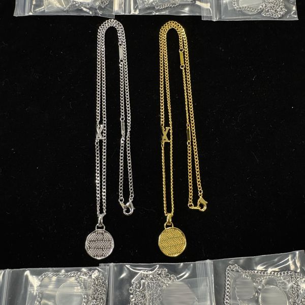 2023-Luxury Lock Gold Necklaces Baroque Designer Chain Bracelets Cuba Link Jewelry Sets Gift Classic X Pearl Necklace Pendant Classic necklace for girls