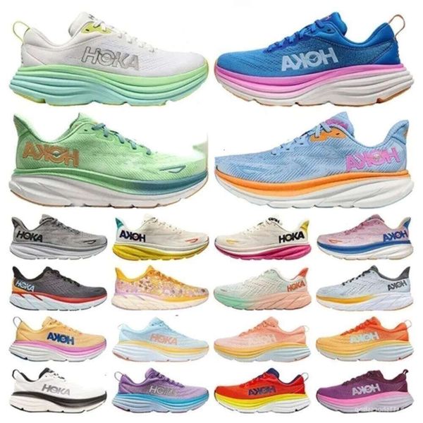 One Hokah Bondi 8 Running Hokahs Shoes Womens Platform Clifton 9 Men Women Blakc White Harbor Mens Women Trainers Runnners 36-45