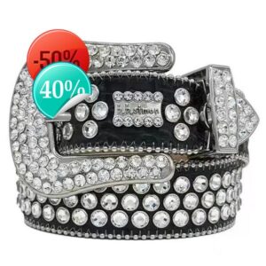 Designer Bb Belt Simon Belts for Men Women Shiny dia belt on Black Blue white multicolour with bg rhies as giftlml