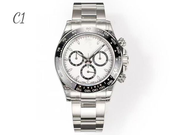 Men's 40mm watch 12.2mm thickness Dandong 2813, 7750, 4131 automatic glass bottom mechanical movement sapphire 904L super luminous