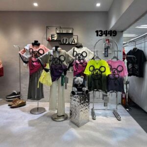 Plus Size Women's Clothing 1.0-150kg Fat MM Trendy Brand Heavy Craft Multi-Technique Embroidery Sequin T-Shirt Fashion Trend Short Sleeve