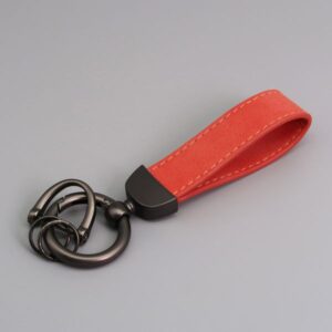 Car key ring, anti-loss key chain, leather key ring