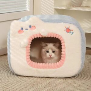 Pet dog Genki Cat warm four seasons universal cold house winter closed cat kennel