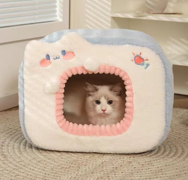 Pet dog Genki Cat warm four seasons universal cold house winter closed cat kennel
