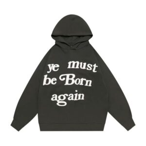 Unisex Designer Cotton Blend Hoodie T-shirt with Foam Prints