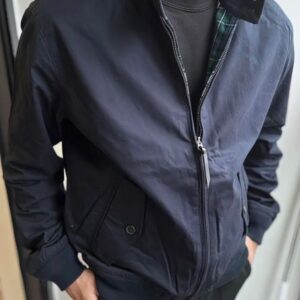 Mens Casual Leather Look Jacket Small Horse Detail Classic Workwear Zip Up Khaki Coat Vintage Utility Style Comfortable Fit Fashionable Outerwear Street Bomber