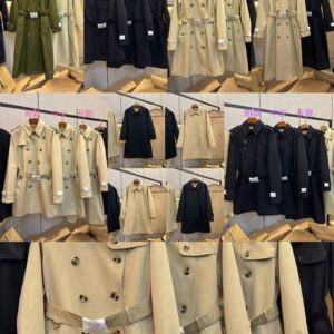 Men's Trench Coats Designer Jacket Business Mid-length Trench Coat High Street Lapel Single-breasted Punch Belt Slim Same style for ladies