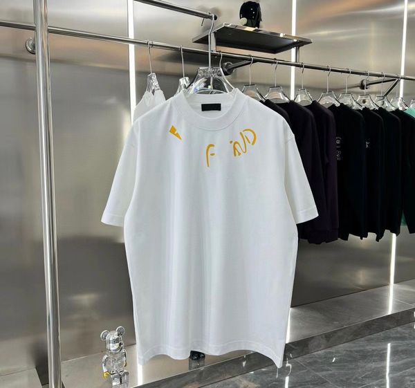 Summer New High-Quality Brand Clothing Fashion T-Shirt Letter T-Shirt Short Sleeve Upscale Fashion Men's And Women's Casual T-Shirt tee tops