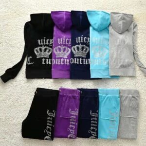 Women's Tracksuit Y2K Designer Long Sleeve Two Pieces Letter Sticker Diamond Fashion Brand Casual Slim Fit Sports Wear